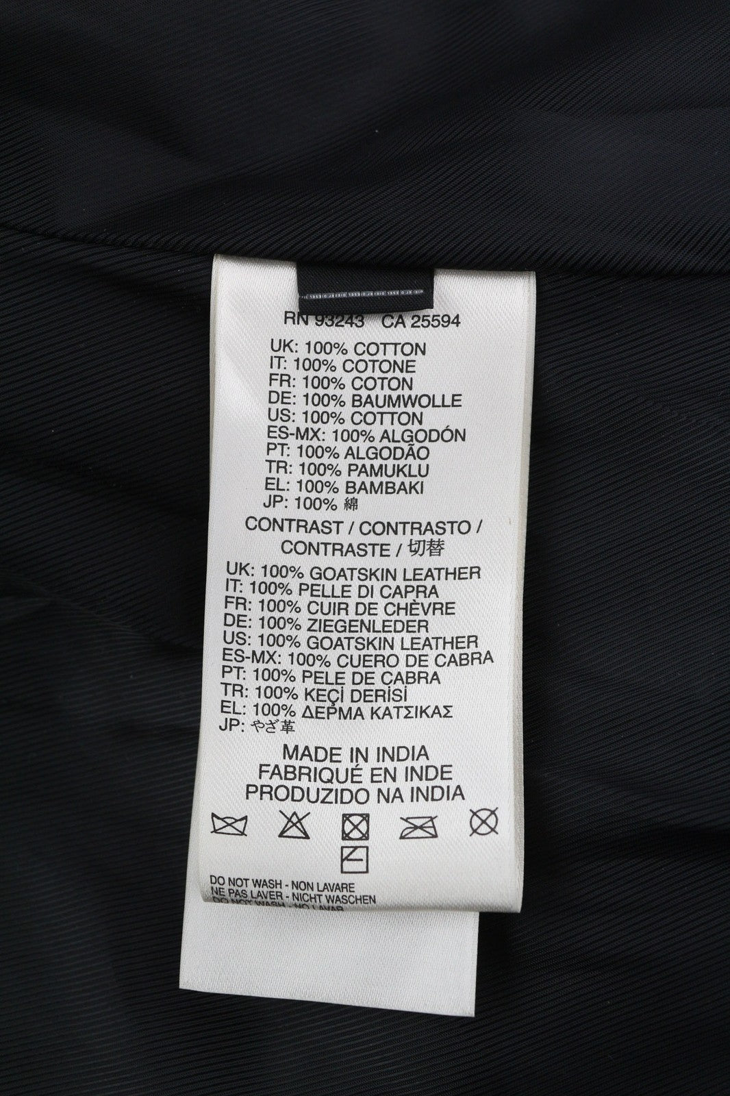 DIESEL L-Dada-A moteriška striukė M, tamsi, skalbtos ožkos odos, asimetrinis užtrauktukas, rekomenduojama kaina – 410 € 