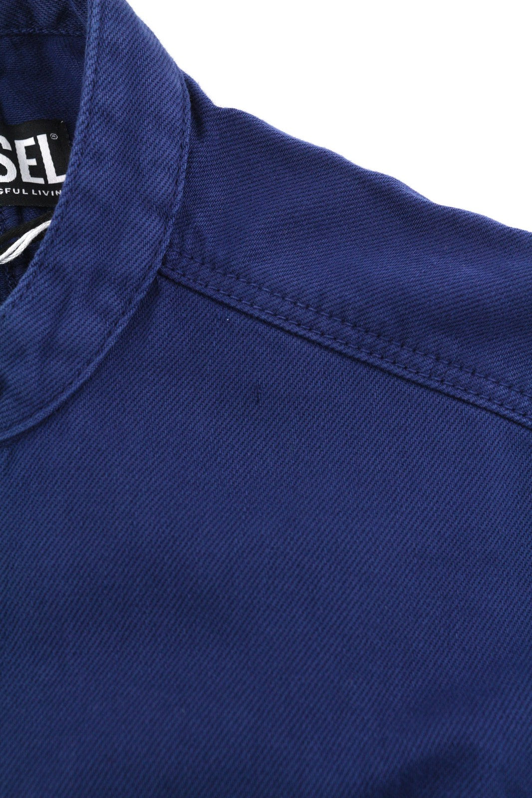 DIESEL De-Angelica-SP moteriška suknelė S mėlyna ilgomis rankovėmis su užtrauktukais ir kišenėmis RRP 295 € 