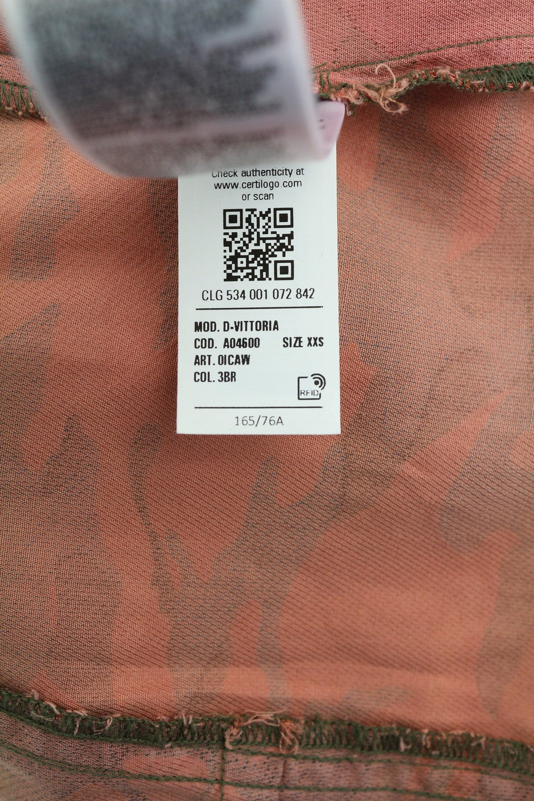 DIESEL D-Vittoria moteriška suknelė ilgomis rankovėmis, su diržu, kamufliažinė, RRP 350 € 