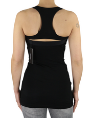 DIESEL D-Ela moteriška suknelė XS, be rankovių, tampri, apvaliu kaklu, juodos spalvos. RRP 110 €. 