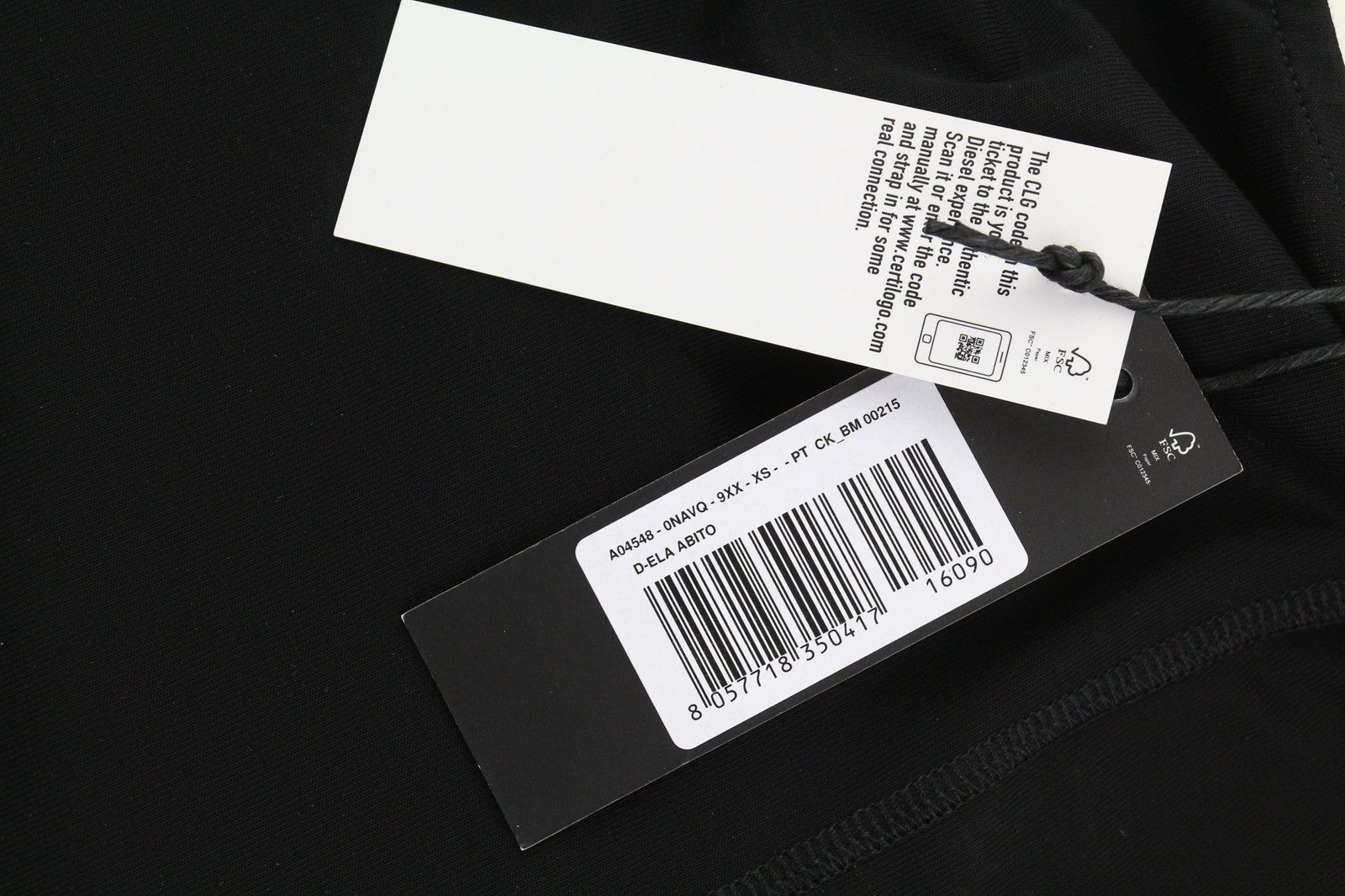 DIESEL D-Ela moteriška suknelė XS, be rankovių, tampri, apvaliu kaklu, juodos spalvos. RRP 110 €. 