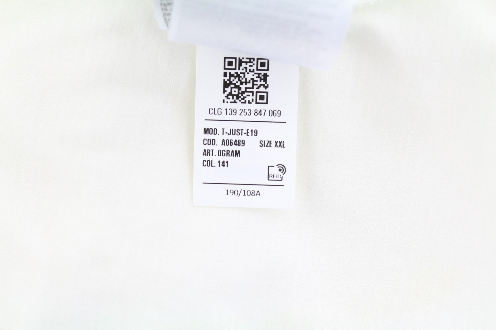 DIESEL T-Just-E19 vyriški marškinėliai trumpomis rankovėmis, apvalia apykakle, priekyje, balti 