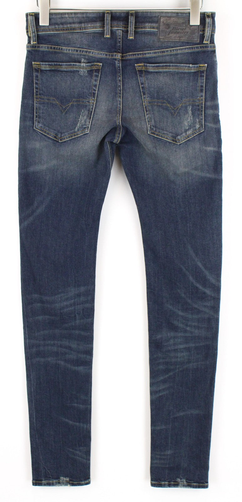 DIESEL Troxer R9CG6 vyriški džinsai W28/L34 tamsiai mėlyni, aptempti, ploni, medvilniniai 