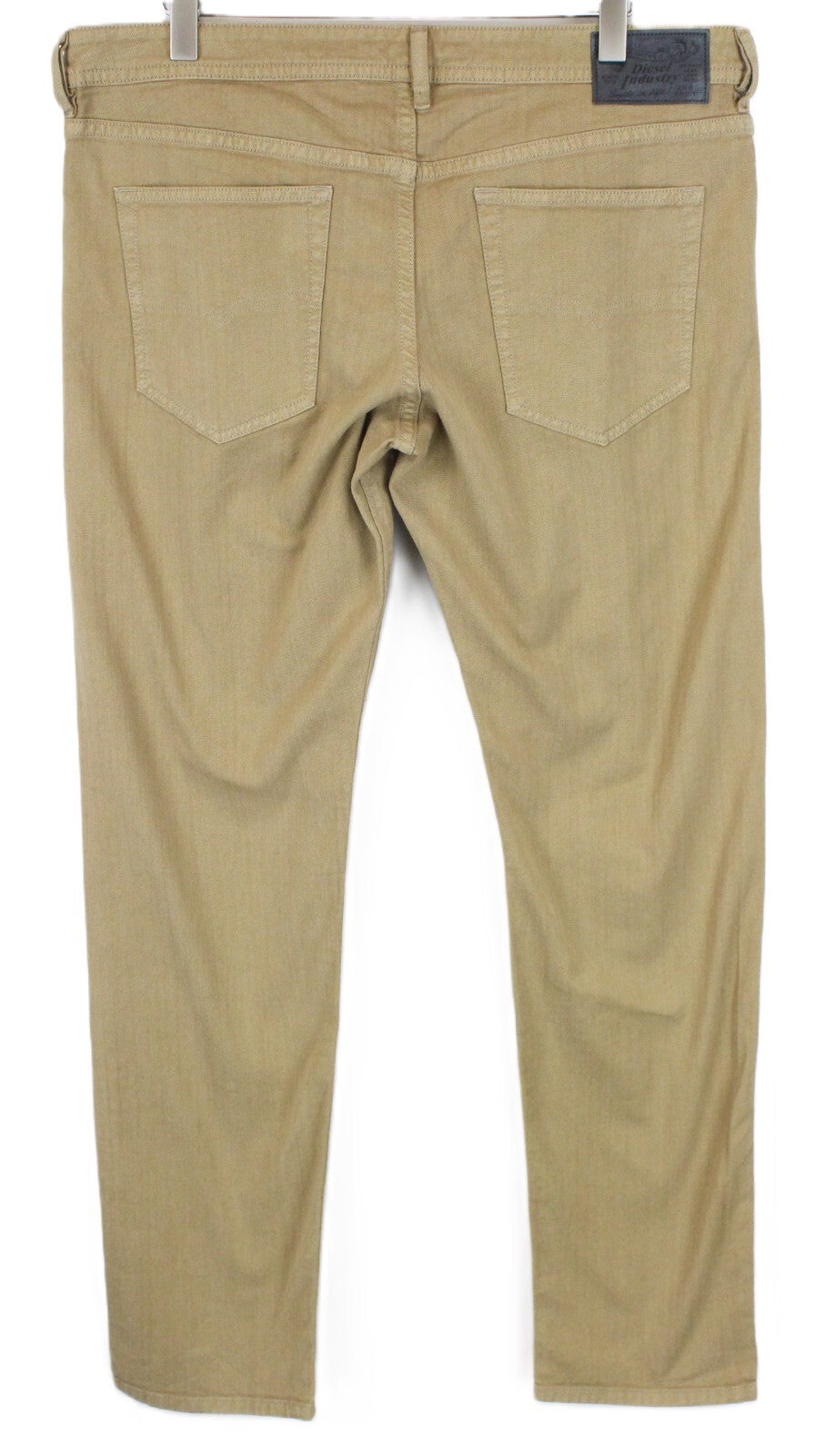 DIESEL Buster R99S6 vyriški džinsai W38 rudi, ploni, siaurėjantys, medvilniniai, tamprūs, 5 kišenių 