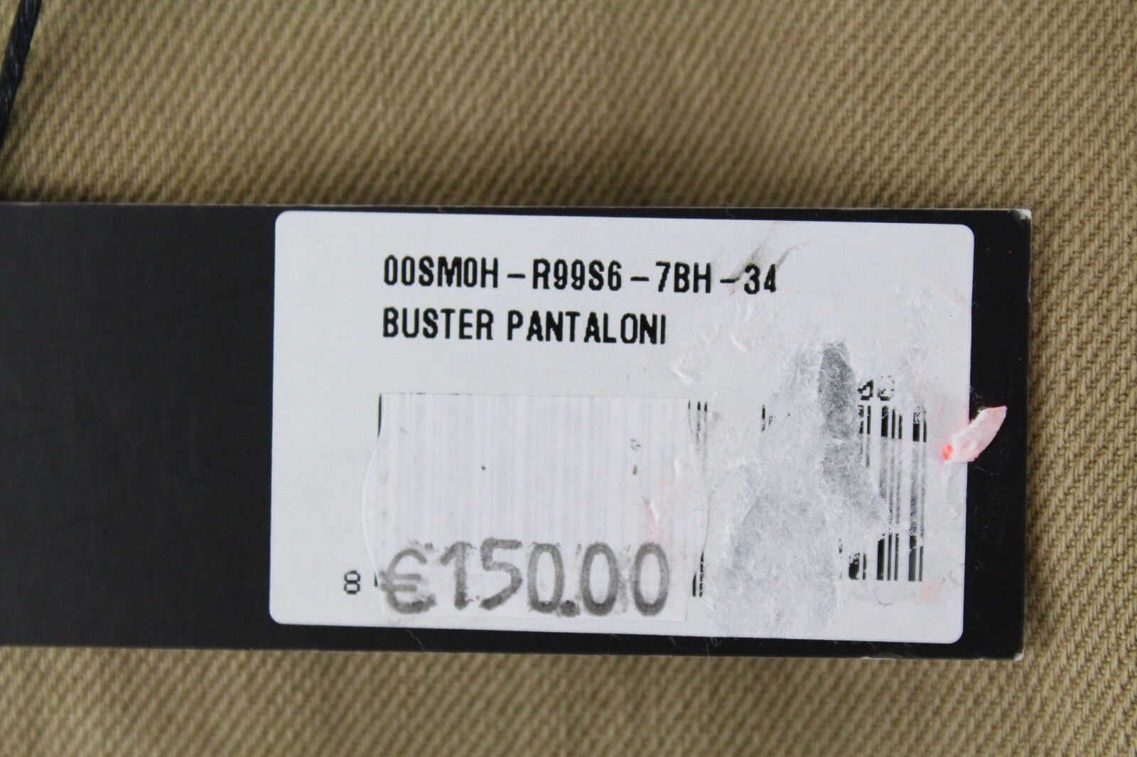 DIESEL Buster R99S6 vyriški džinsai W38 rudi, ploni, siaurėjantys, medvilniniai, tamprūs, 5 kišenių 