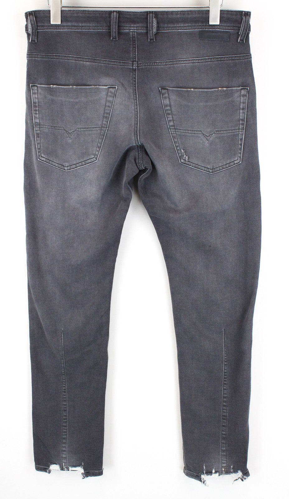 DIESEL Krooley CB-NE 069EM Vyriški džinsai W28 Gray Jogg Sweat Slim Distressed 