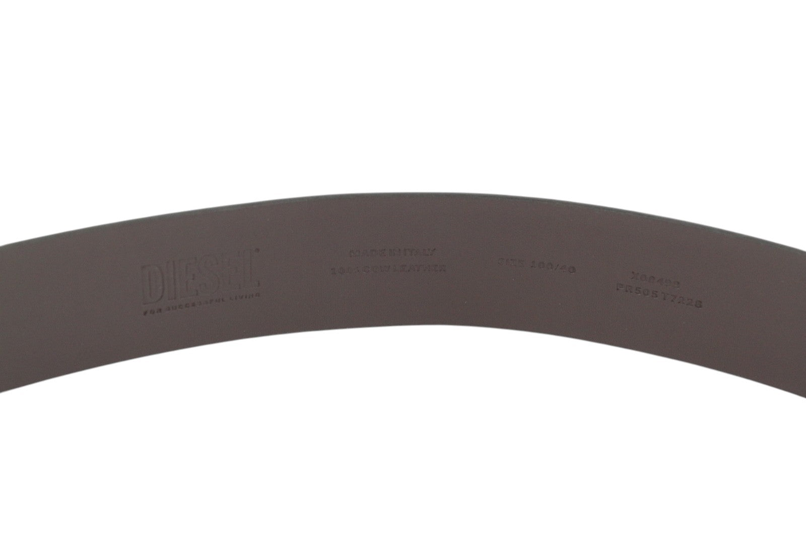 DIESEL B-Illy vyriškas diržas 100 cm tamsiai žalias odinis sidabro atspalvio sagtis laisvalaikio logotipas 