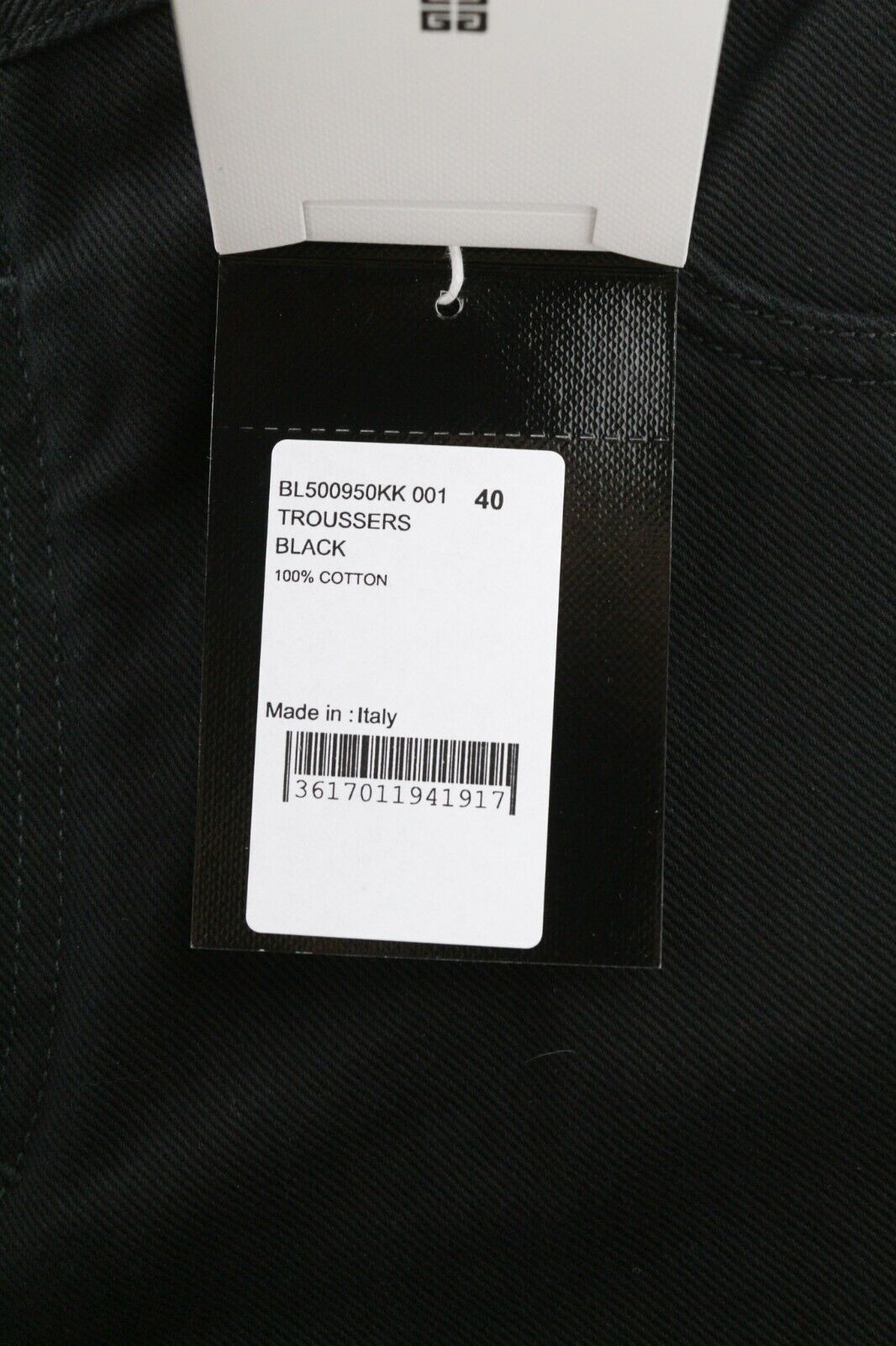 GIVENCHY X Tiffany vyriški džinsai W40 siaurėjančiomis užtrauktuku užsegamomis kišenėmis tamsiai juodi 