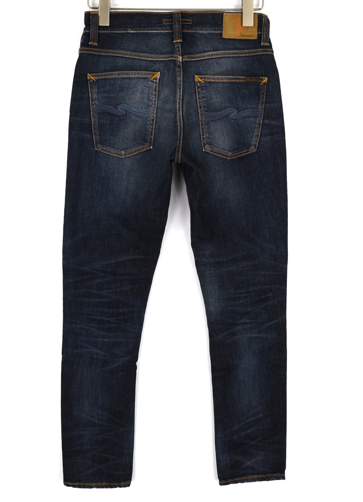 NUDIE Grim Tim Mens Jeans W29/L32 Bossa Jukta Organic Cotton Washed Dark Blue