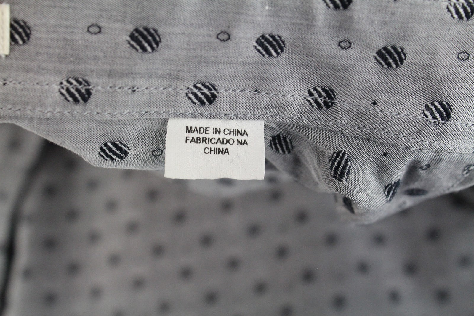 GANT Mens Shirt L Grey Long Sleeve  Cotton Patterned Cutaway Collar