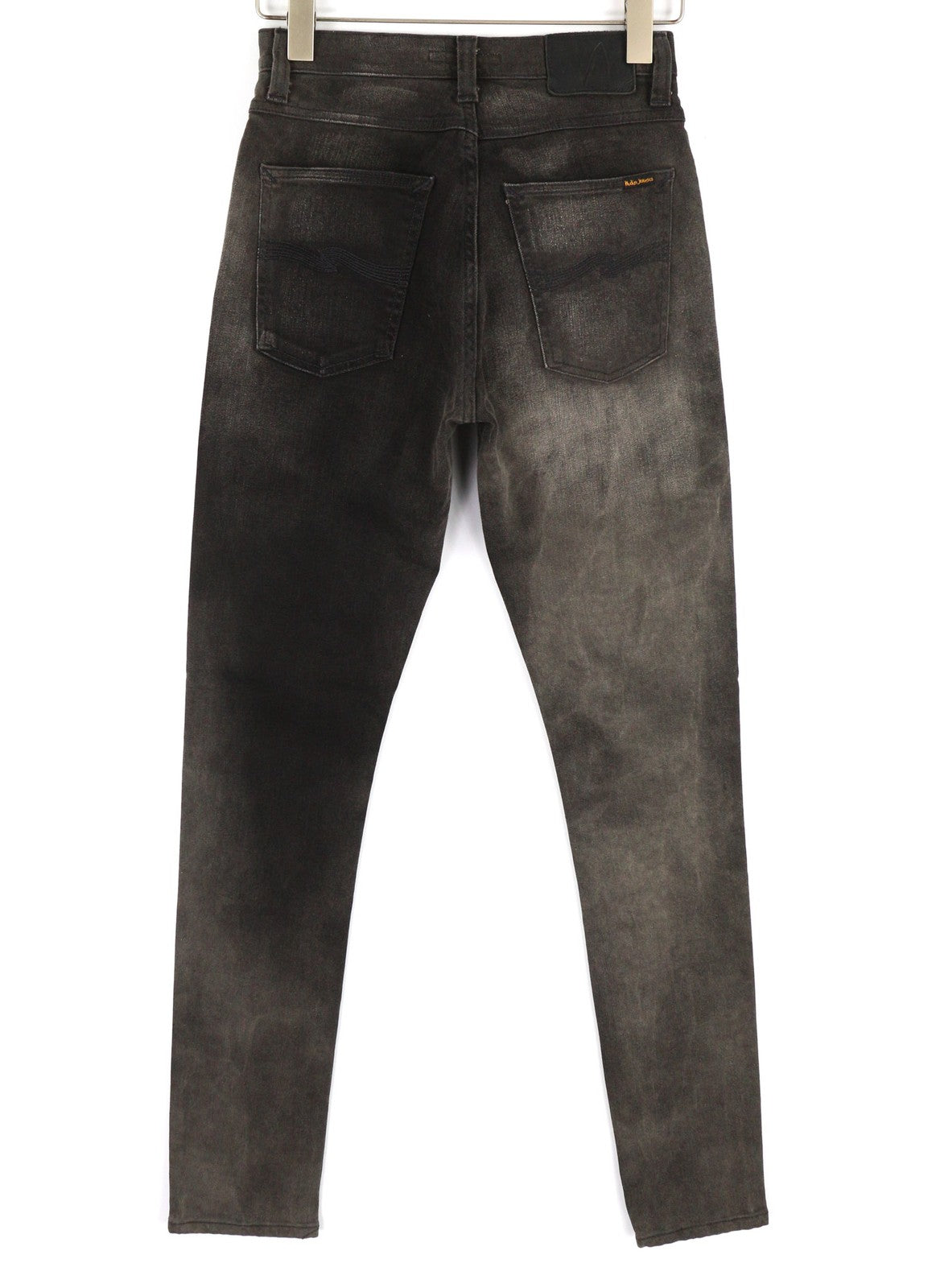 NUDIE Pipe Led Mens Jeans W28/L32 Grey Marble Organic Slim  Washed Effect