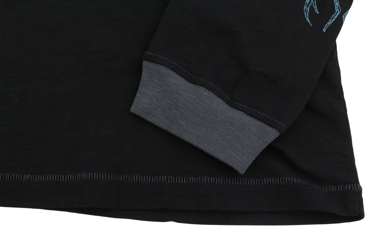 DIESEL T-Justle-LS-E9 Mens T-Shirt 3XL Black Long Sleeve Crew Neck RRP€135