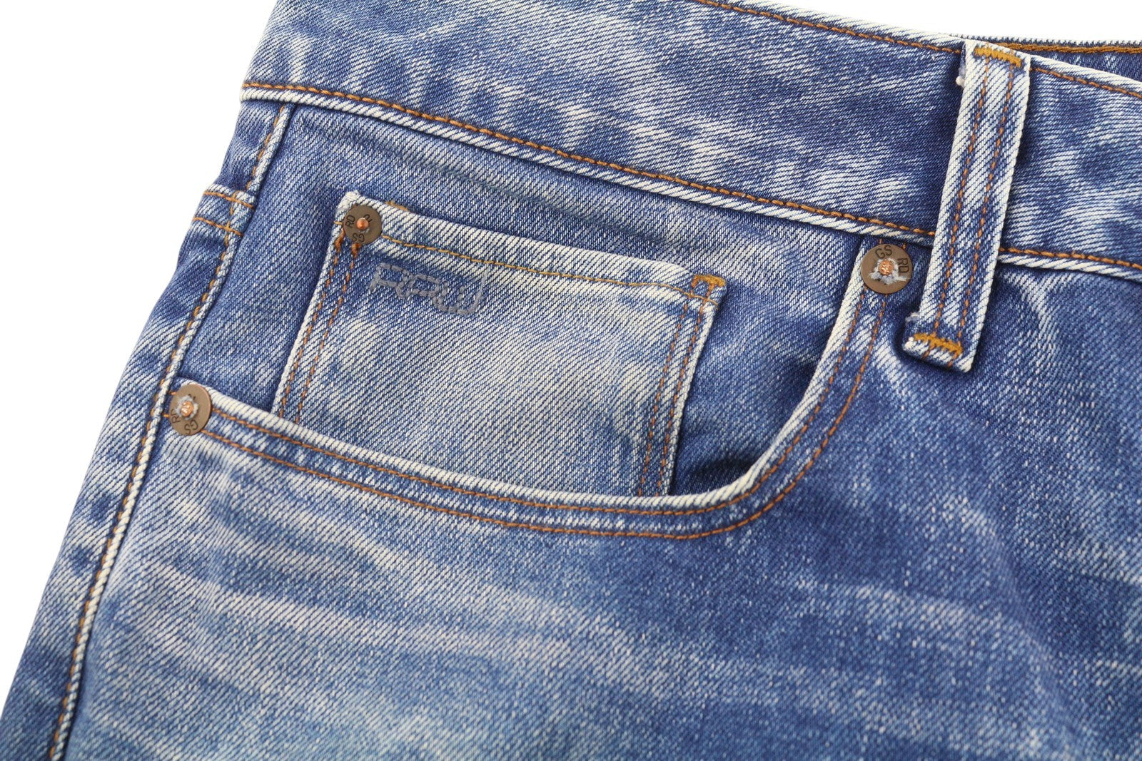 G-STAR 3301 Slim Men Jeans W31/L32 Denim Blue Washed Button Fly Logo 5-Pockets