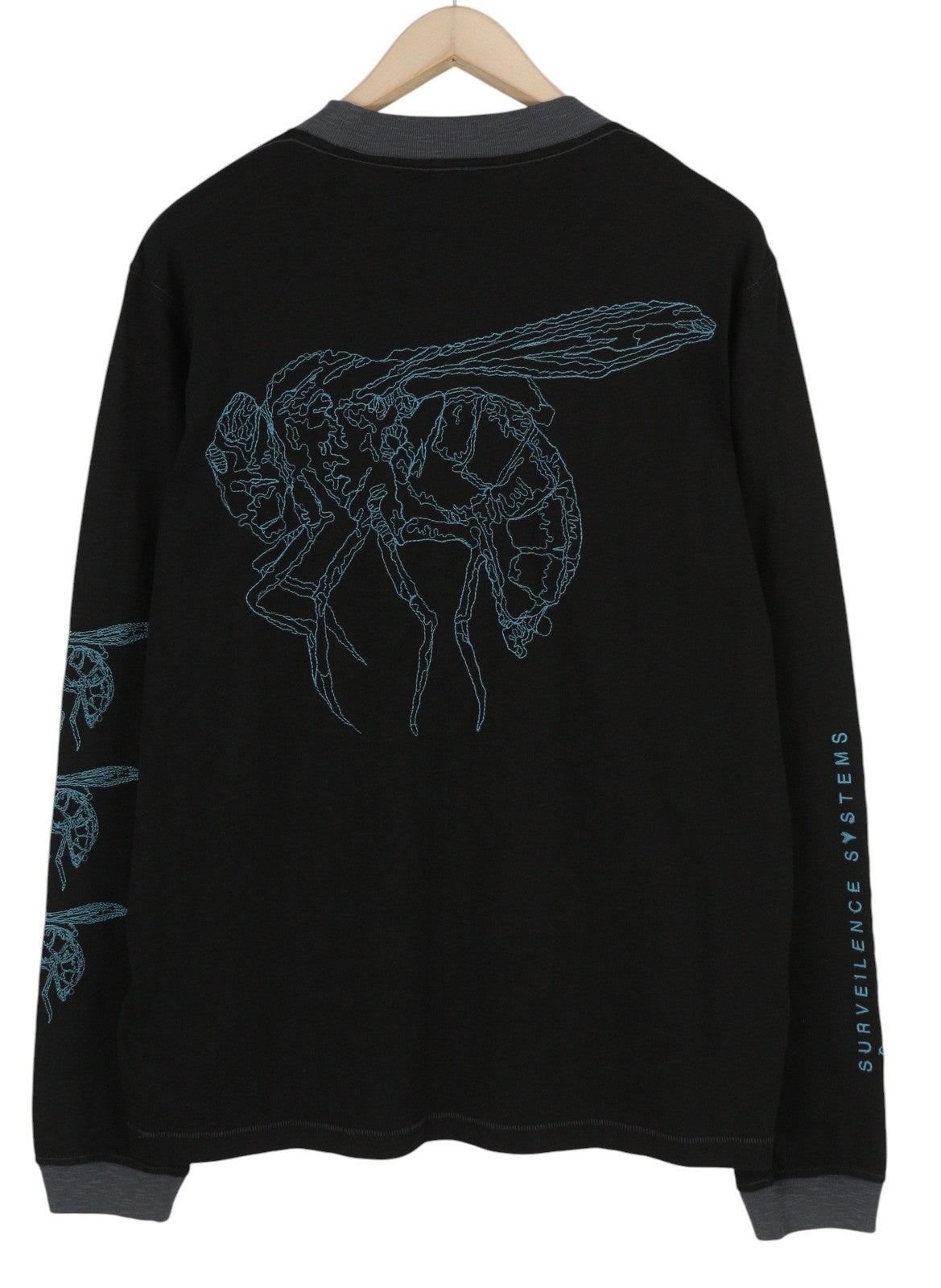 DIESEL T-Justle-LS-E9 Mens T-Shirt L Black Long Sleeve Crew Collar RRP€135