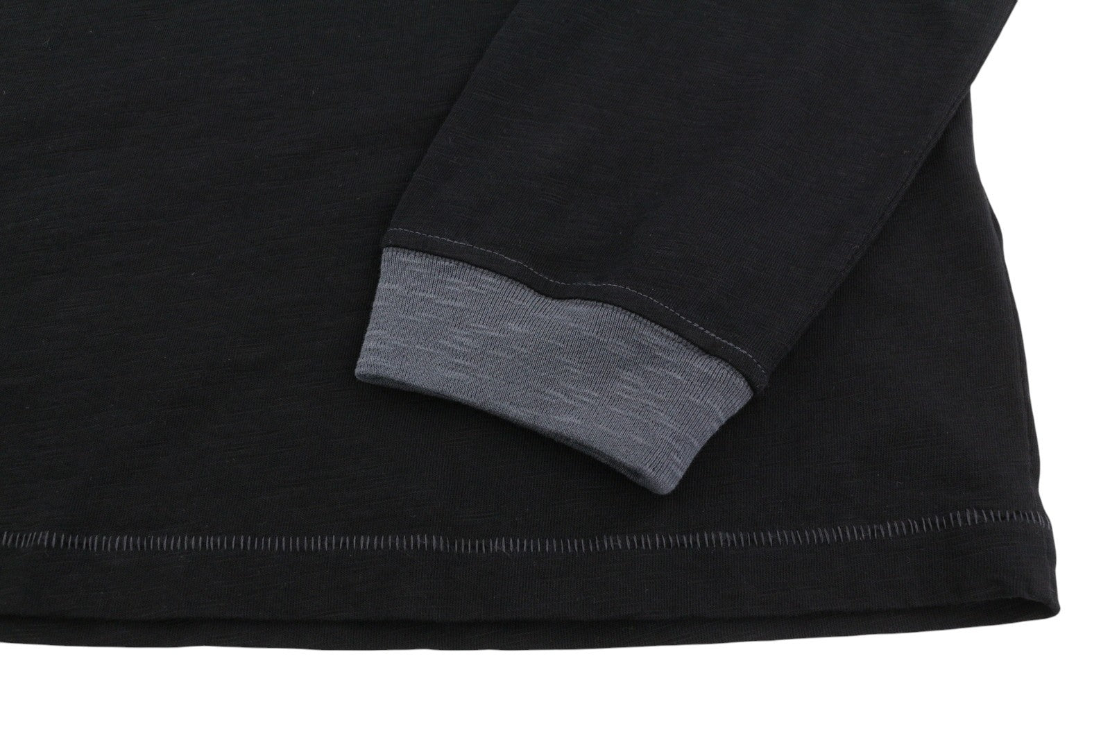 DIESEL T-Justle-LS-E9 Mens T-Shirt L Black Long Sleeve Crew Collar RRP€135