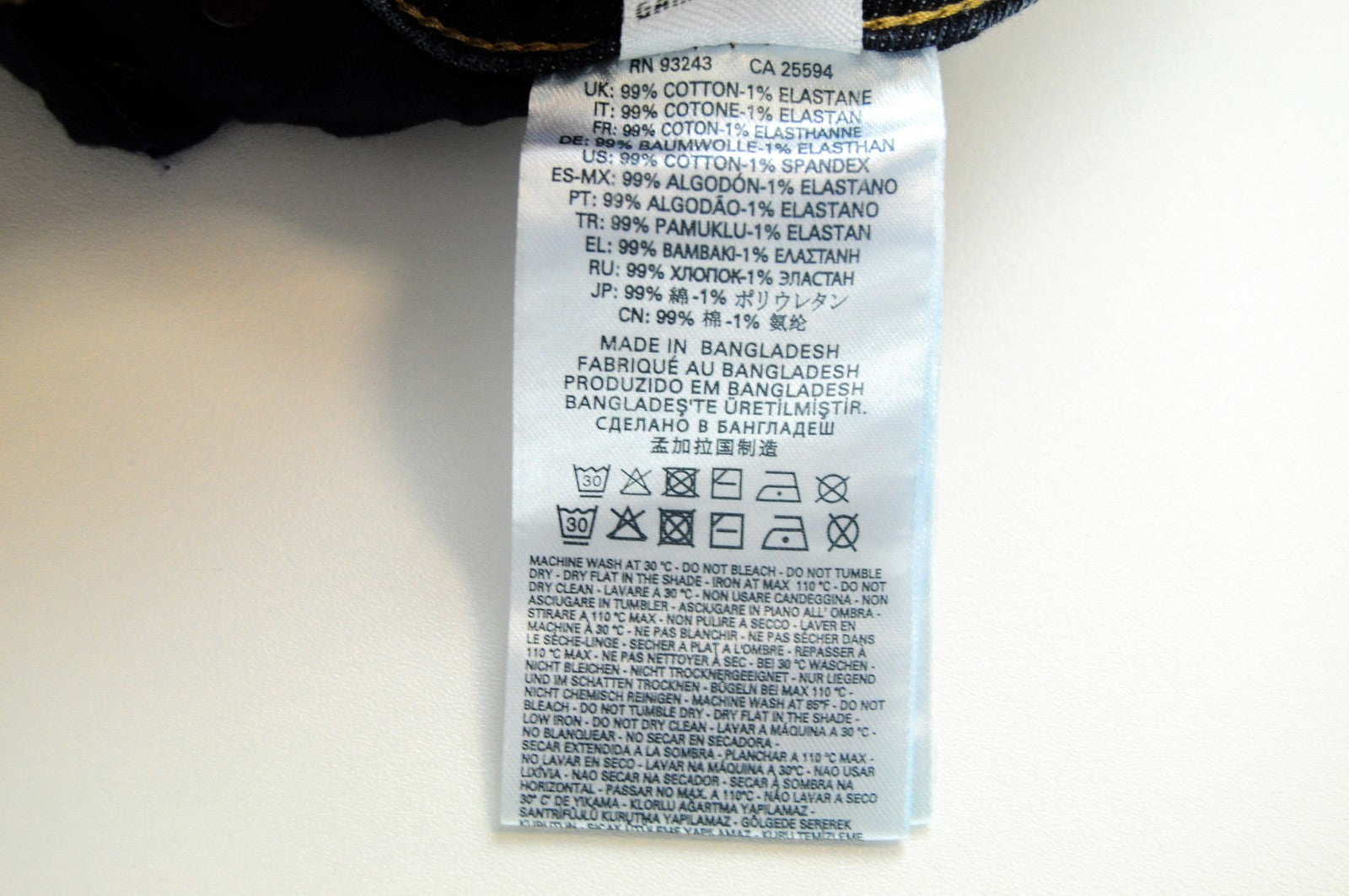 DIESEL Tepphar RFE03 vyriški džinsai W30/L32 Slim morkų medvilnės tamprūs mėlyni 