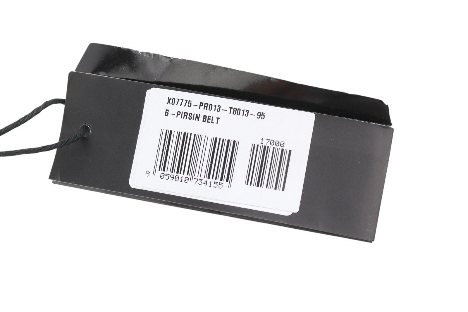 DIESEL B-Pirsin vyriškas diržas, 95 cm, juodas, odinis, su sagtimi ir logotipu, odinis, ypač plonas 