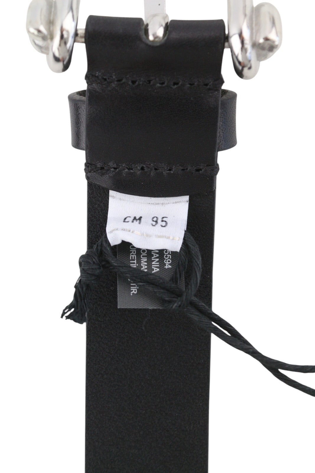 DIESEL B-Pirsin vyriškas diržas, 95 cm, juodas, odinis, su sagtimi ir logotipu, odinis, ypač plonas 