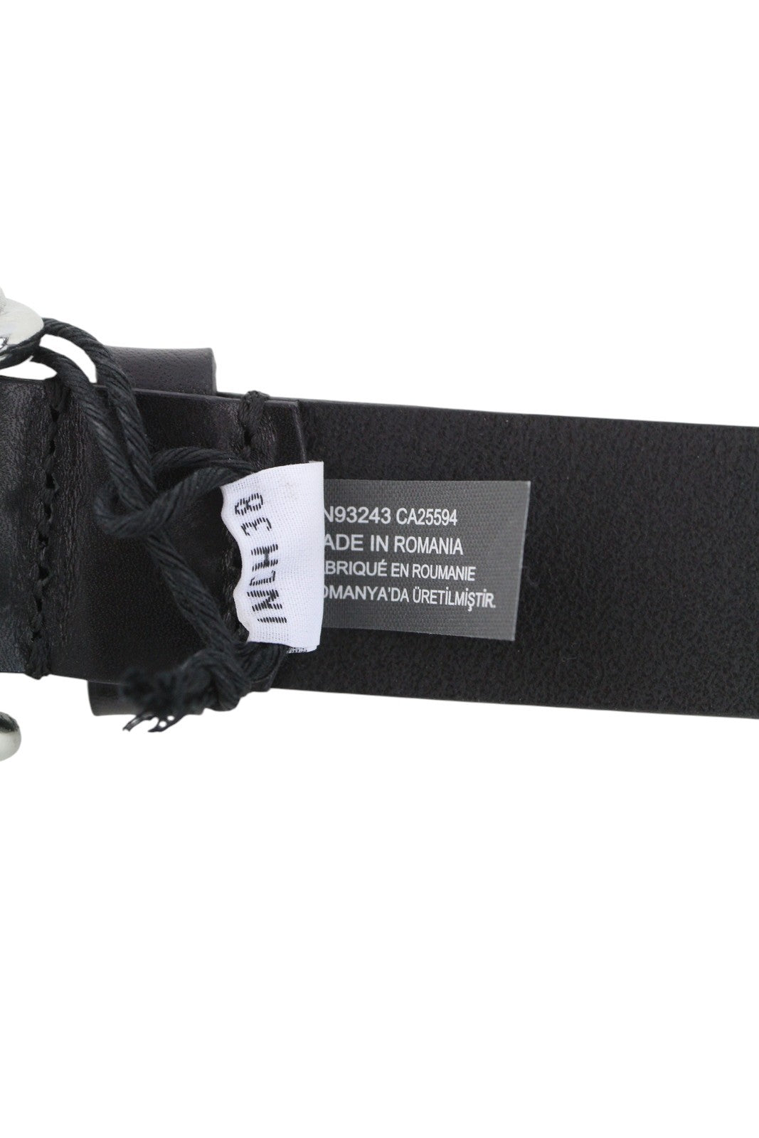 DIESEL B-Pirsin vyriškas diržas, 95 cm, juodas, odinis, su sagtimi ir logotipu, odinis, ypač plonas 