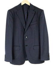 SUITSUPPLY Napoli Mens Blazer UK40L Navy Wool Super  Striped Dress