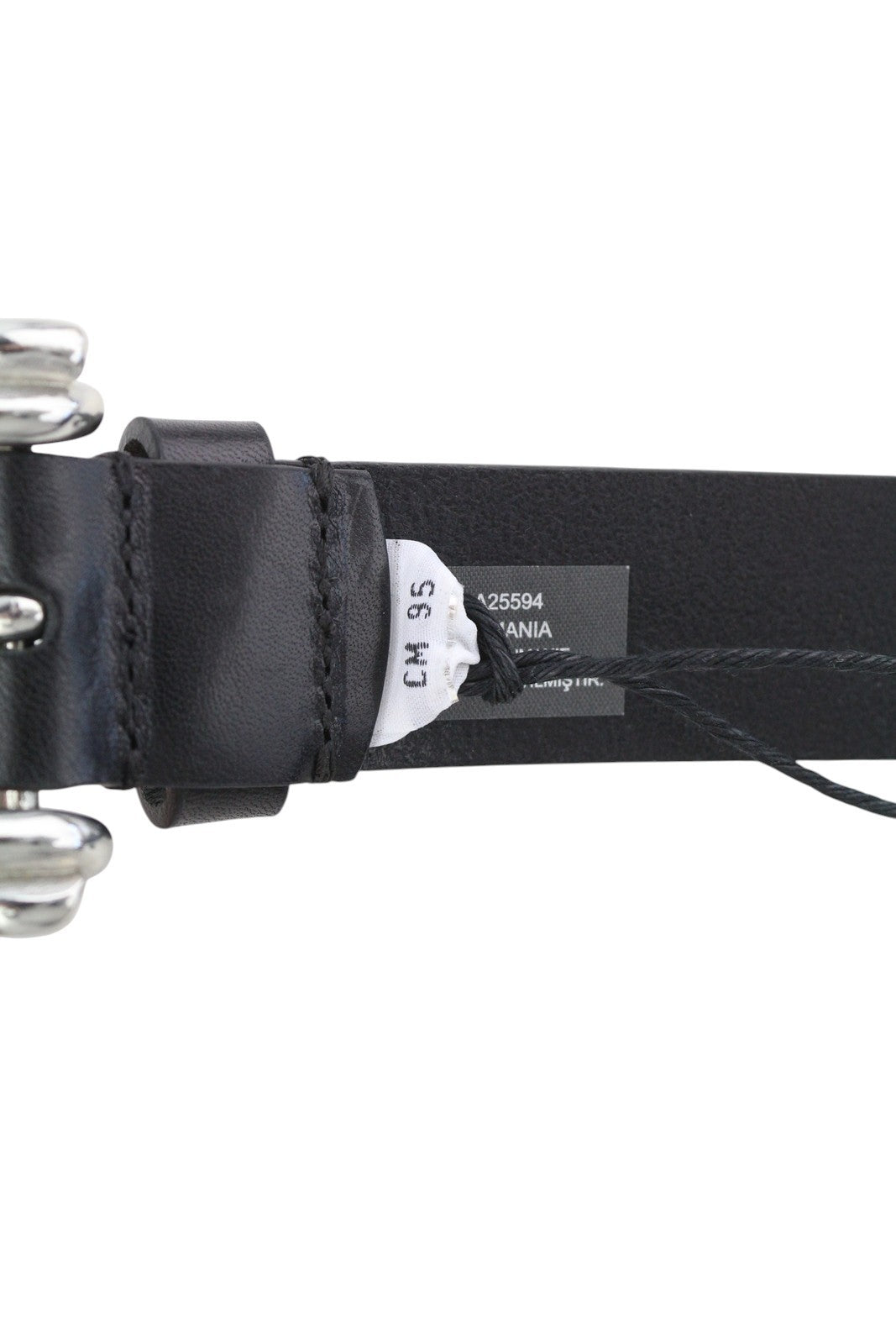 DIESEL B-Pirsin Men Belt 95 CM Black Leather Buckle Closure Leather Casual Logo