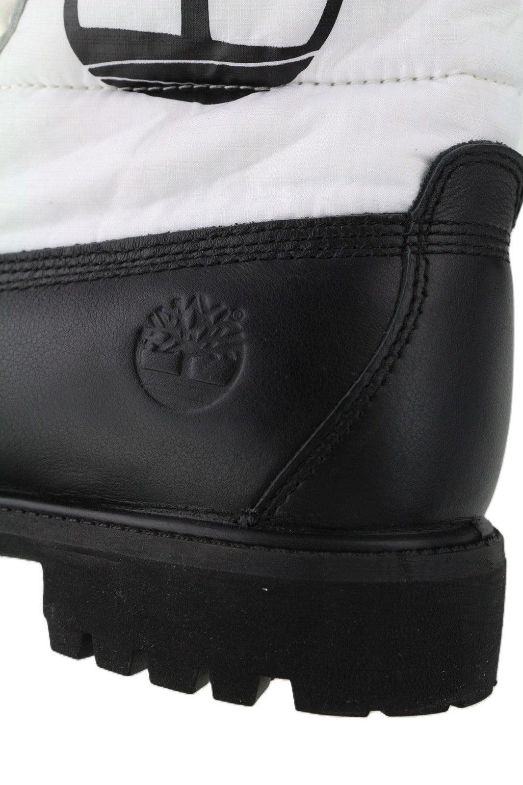 TIMBERLAND A2BY4-A4040 vyriški batai EU43.5/44 juodi, balti, odiniai, aukštakulniai su raišteliais 