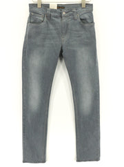 NUDIE JEANS Thin Finn Mens Jeans W30/L32 Slim  Grey Cotton Elastane Faded Wash