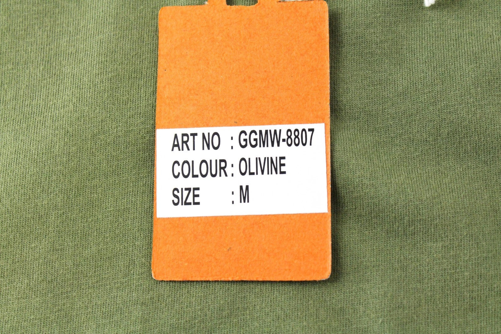 GOOD GENES vyriški marškinėliai M su chaki spalvos apvalia kaklo iškirpte ir gaidžio logotipu 