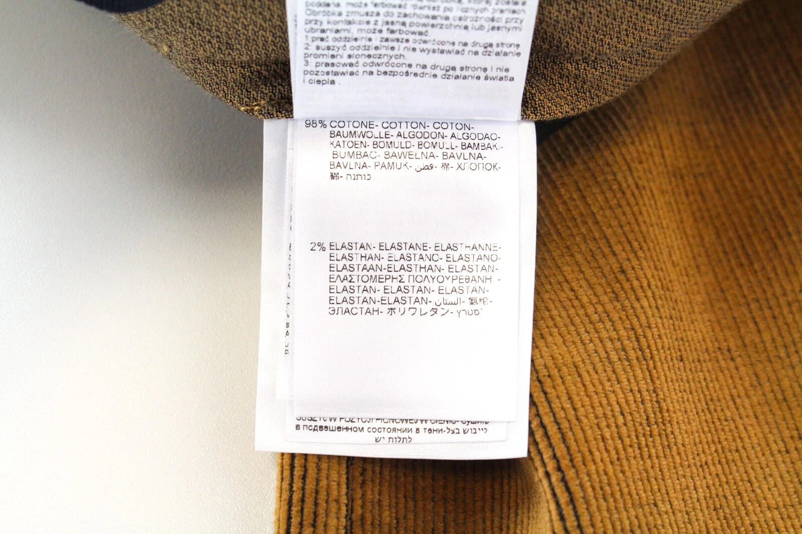 REPLAY Men`s Trousers W31/L30 Patched Corduroy Brown Button-Fly Straight Fit