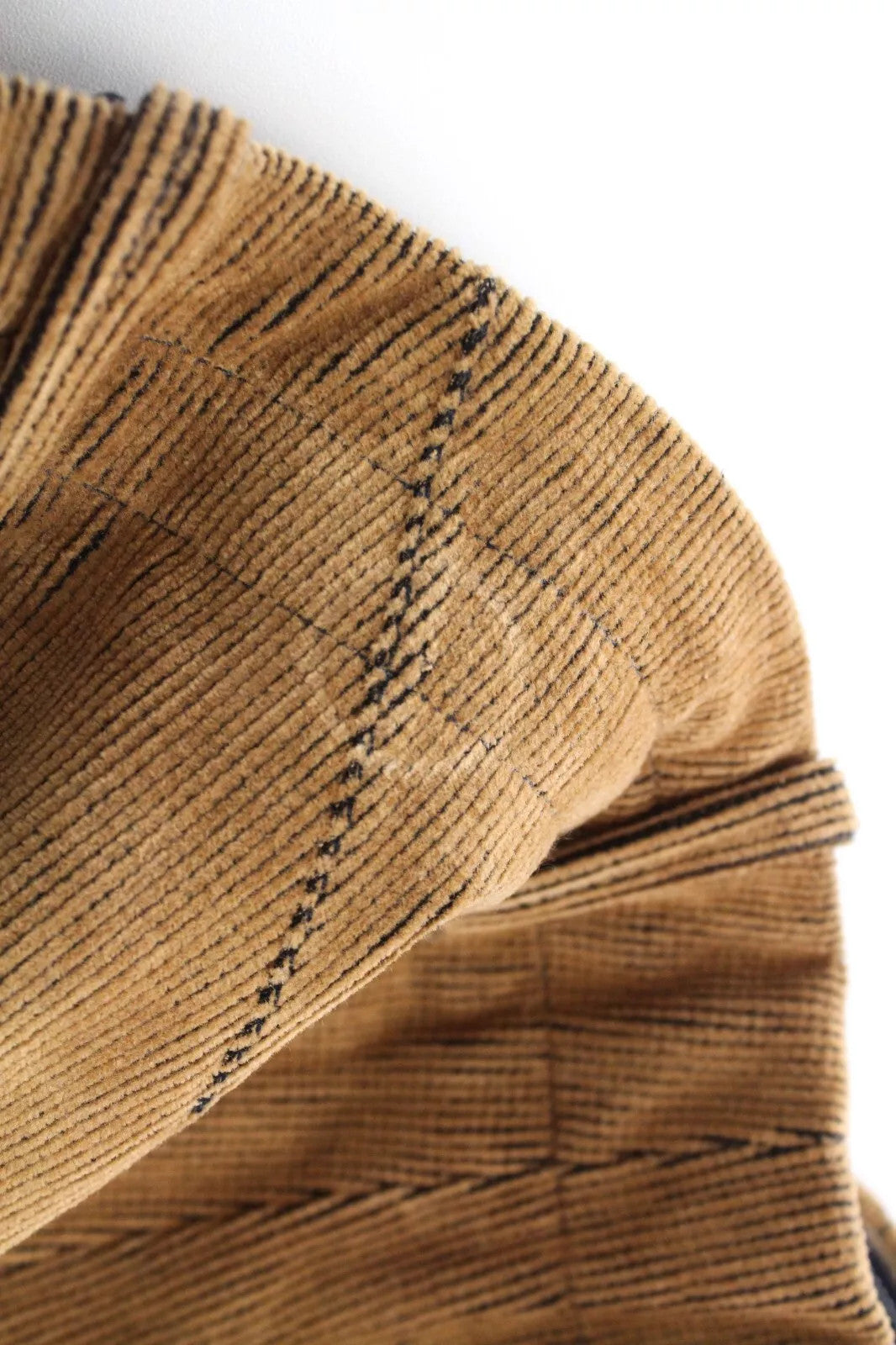 REPLAY Men`s Trousers W31/L30 Patched Corduroy Brown Button-Fly Straight Fit