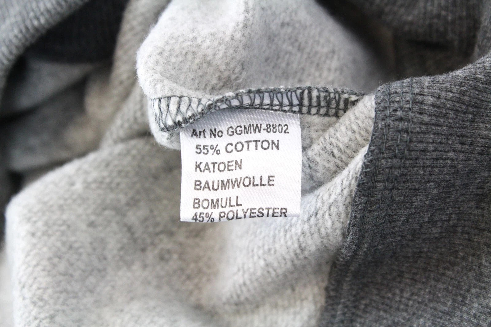 GOOD GENES vyriškas džemperis XL dydžio pilkas medvilnės mišinio logotipas ilgomis rankovėmis 