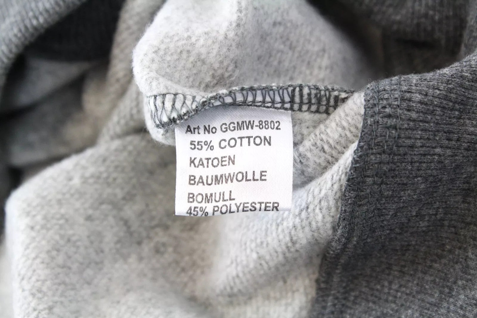 GOOD GENES vyriškas megztinis ilgomis rankovėmis XL dydžio, pilkas medvilnės mišinio megztinis su logotipu 