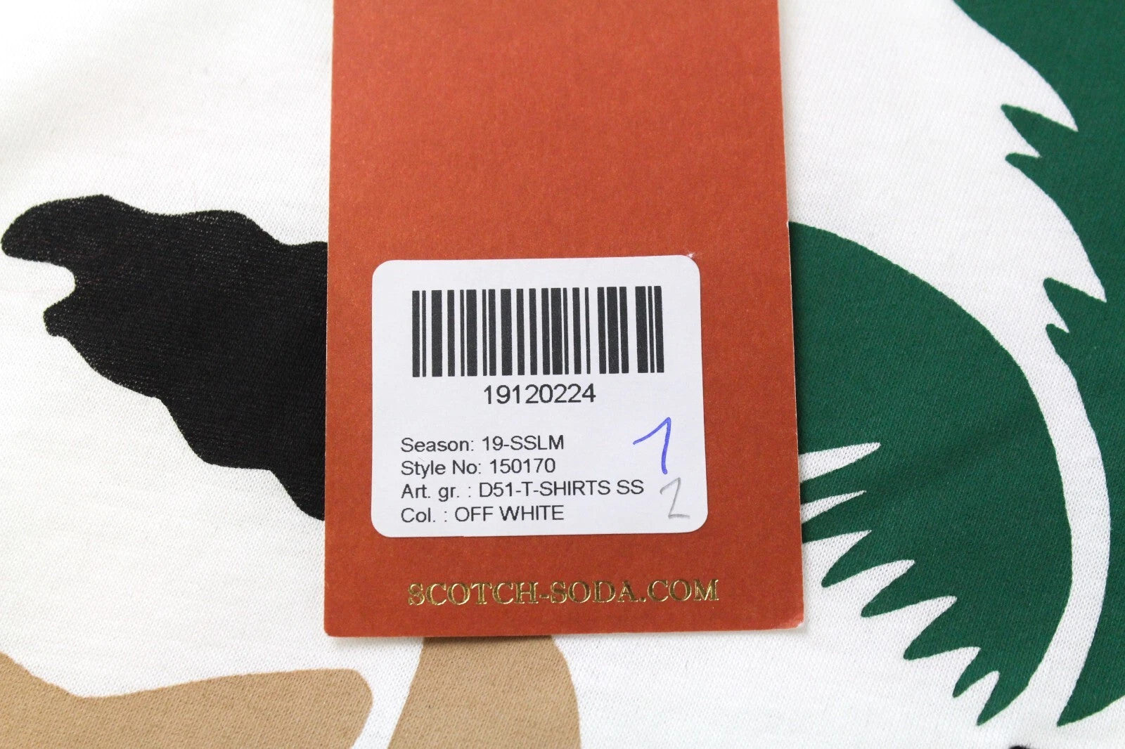 MAISON SCOTCH Women`s T-Shirt ~S Off-White Logo Pure Cotton Short Sleeve