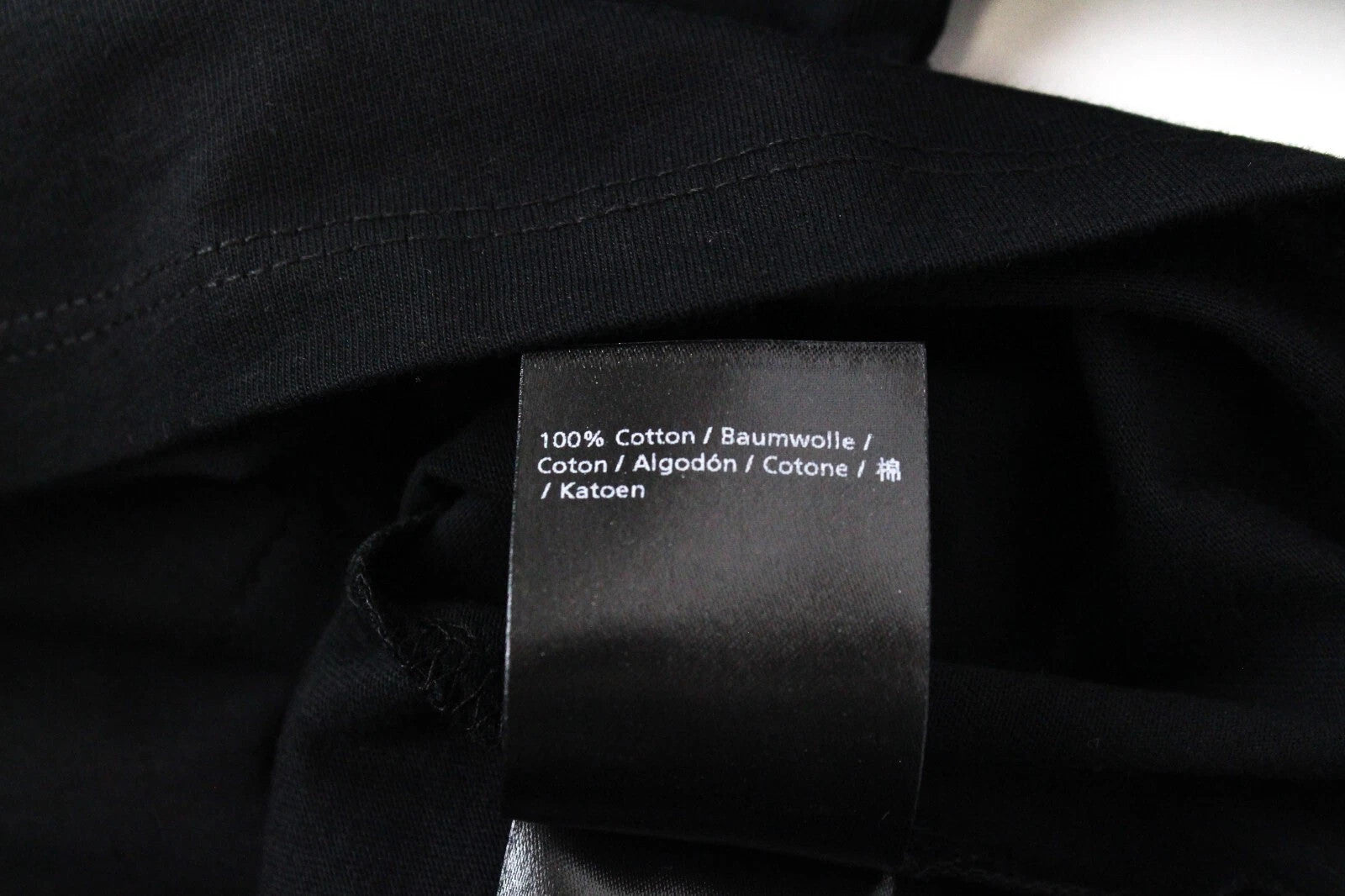 DENHAM Omono Women`s T-Shirt XS Plain Black Short Sleeve Casual Pure Cotton