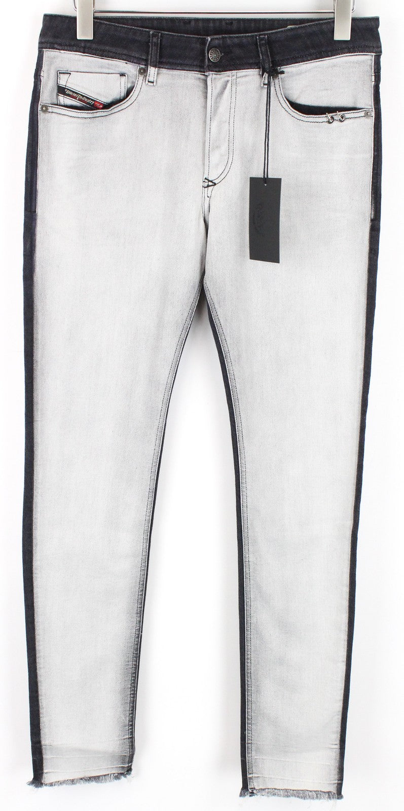 DIESEL Sleenker-X-SP 082AX vyriški džinsai W31 L32 Skinny Slim pilki tamprūs medvilniniai džinsai 