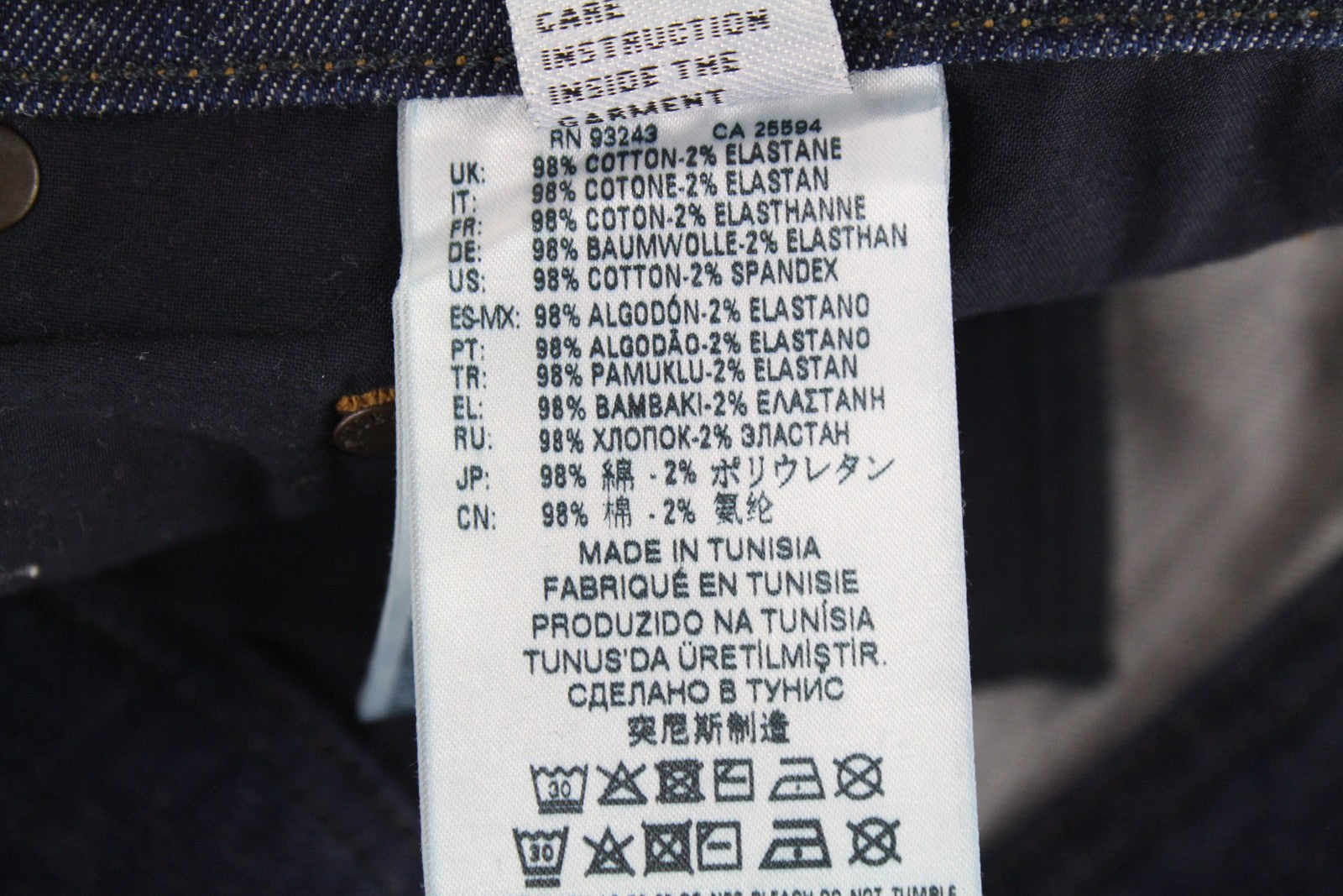 DIESEL Tepphar R7NA8 vyriški džinsai W30 L34 Slim Ripped Stretch mėlyni džinsai 