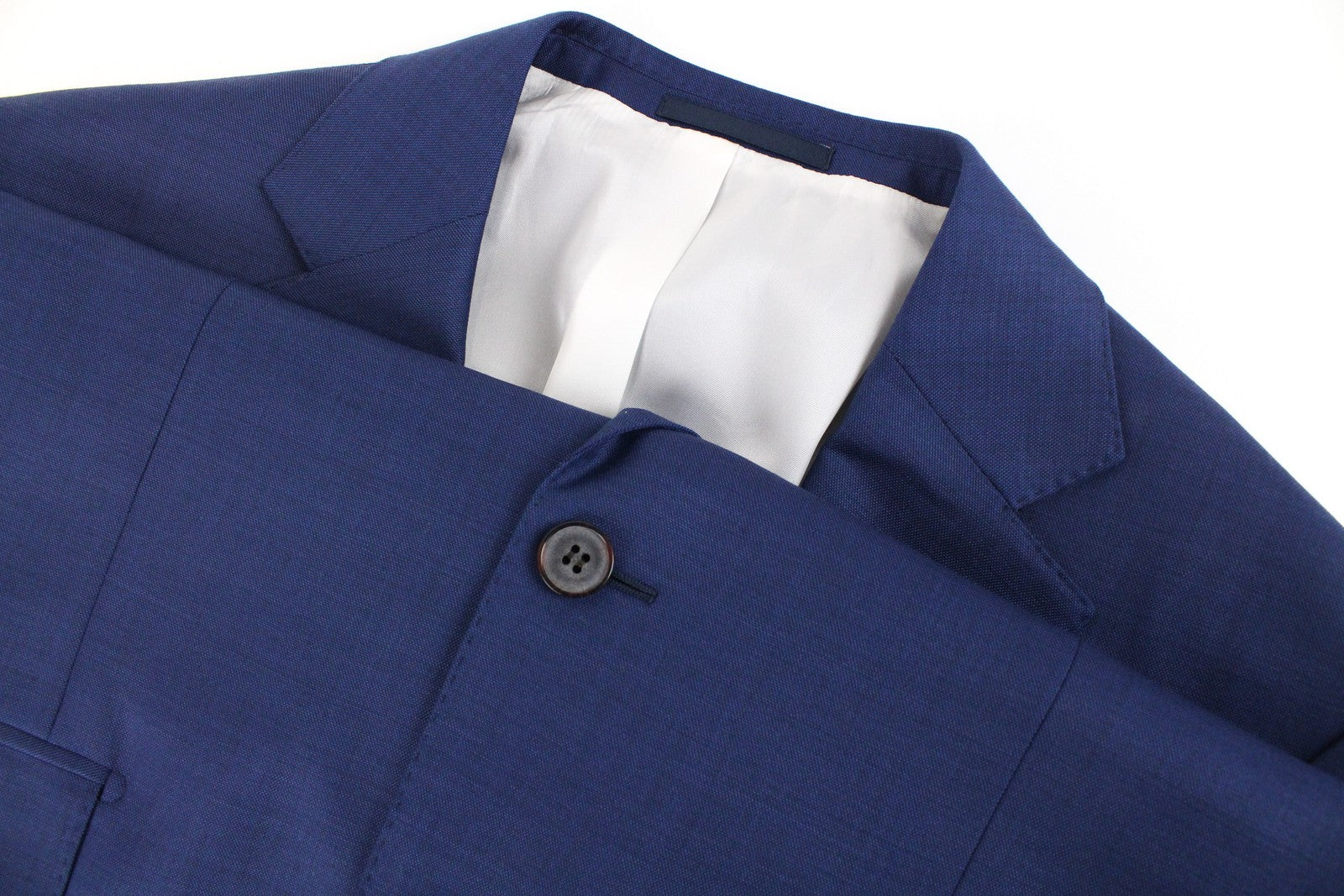 „SUITSUPPLY Napoli“ vyriškas švarkas, UK40L, mėlynas, „Super 110s“ su vilnoniu pamušalu. 