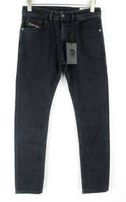 DIESEL Thommer 084NK vyriški ploni džinsai W28 L32 tamsiai mėlyni tamprūs medvilniniai džinsai su 5 kišenėmis 