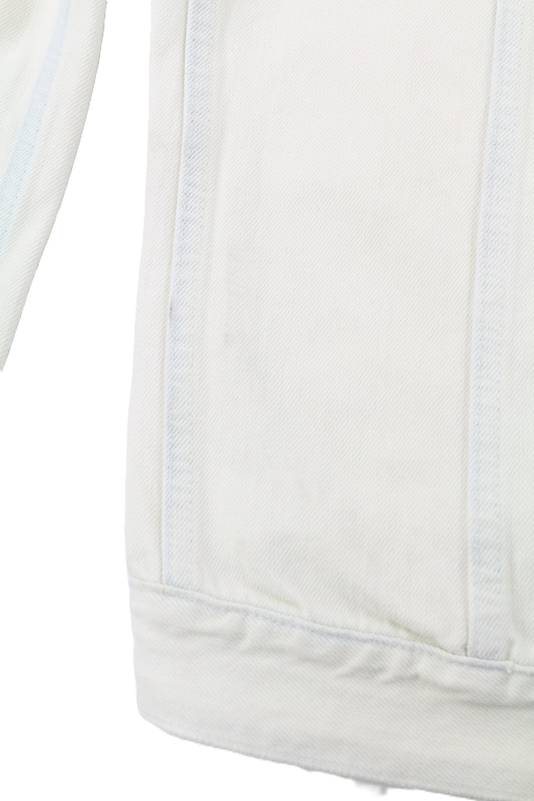 NUDIE JEANS Terry vyriška striukė L Extreme Bleach Light sagomis išskleistos logotipo kišenės 