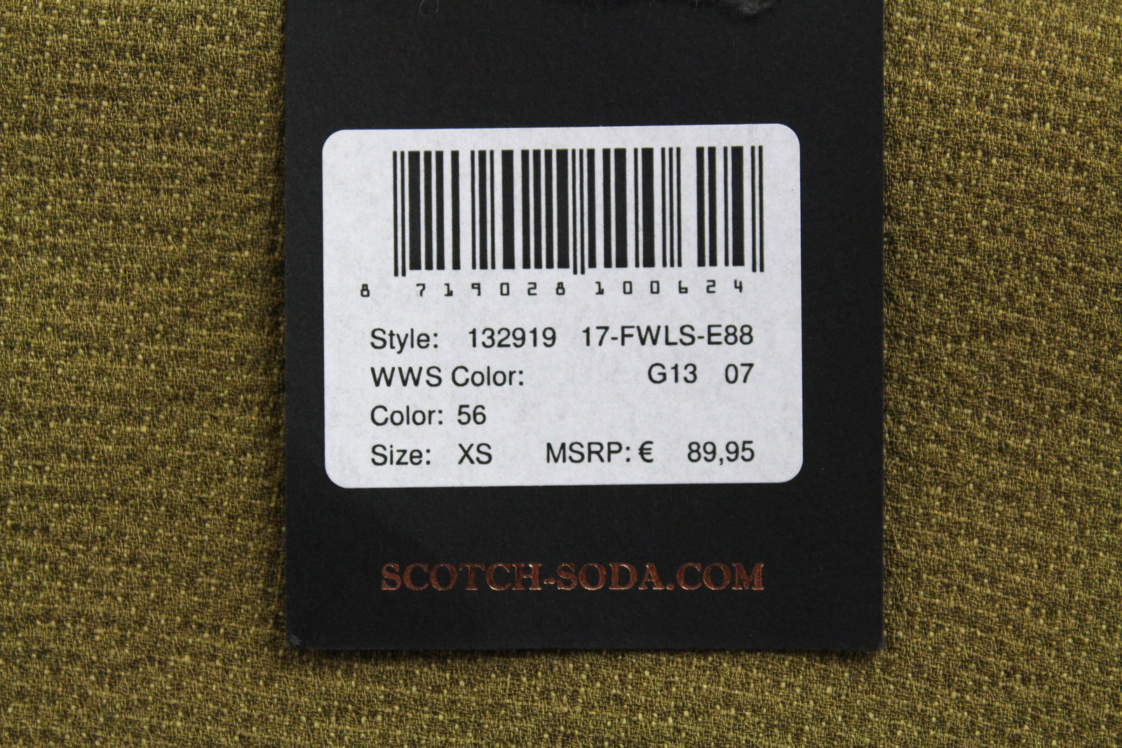 MAISON SCOTCH Women Dress XS Green Short Sleeve V-Neck Stretch Casual Mini