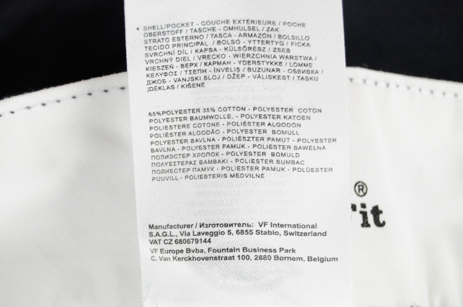 DICKIES Men Work Pants W40/L34 Navy Cotton Blend Pleated Original Fit Trousers