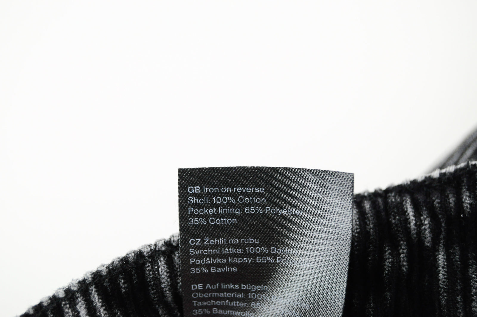 WEEKDAY Ritz Women Trousers 38 Grey Flared Corduroy Cotton 5-Pocket Casual