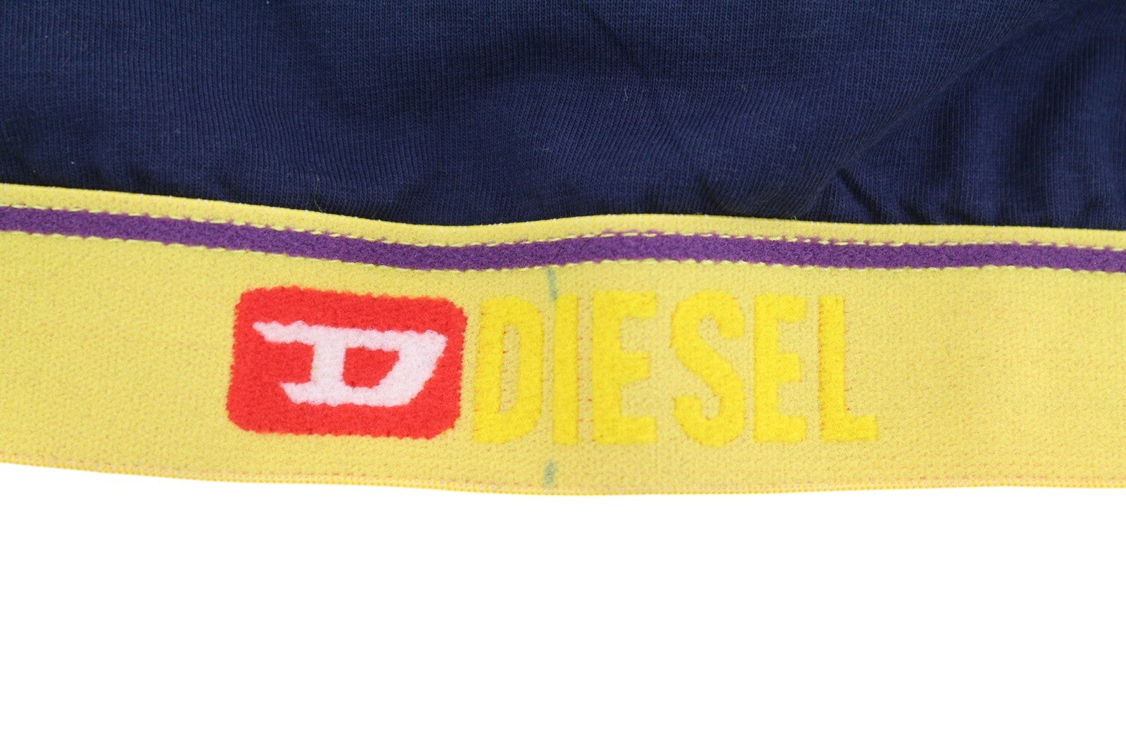 DIESEL Ufsb-Mileys Women Sports Bra L Sleeveless Round Neck Stretch Dark Blue