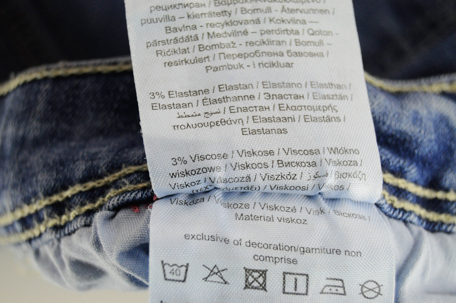 VERO MODA moteriški džinsai S dydis, mėlyni, aptempti, tamprūs, medvilnės mišinio, skalbti 