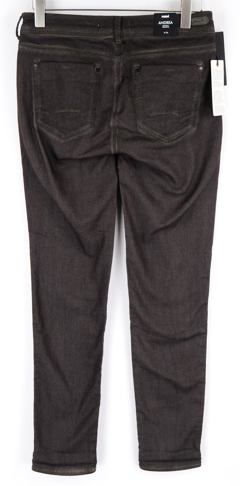 MAVI Andrea Women Trousers W26 Blue Brown Jogger Boyfriend Cotton Stretch Fit