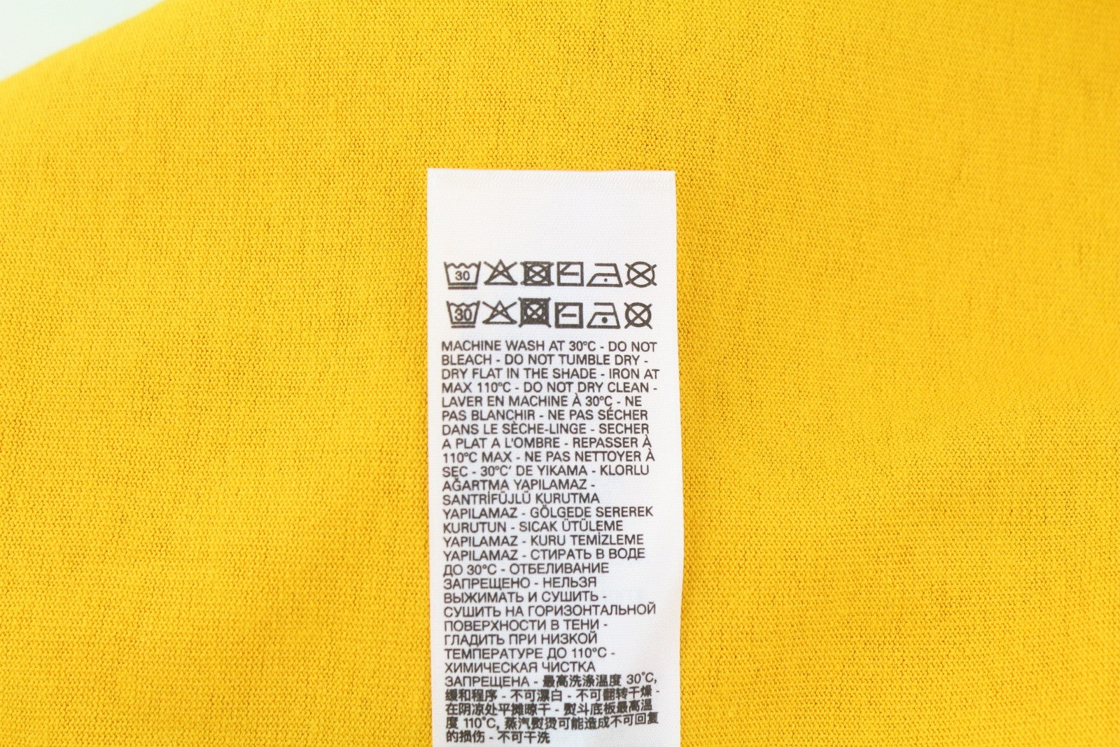 DIESEL T-Just-LS-B51 Men T-Shirt M Yellow Long Sleeve Crew Neck Tricot