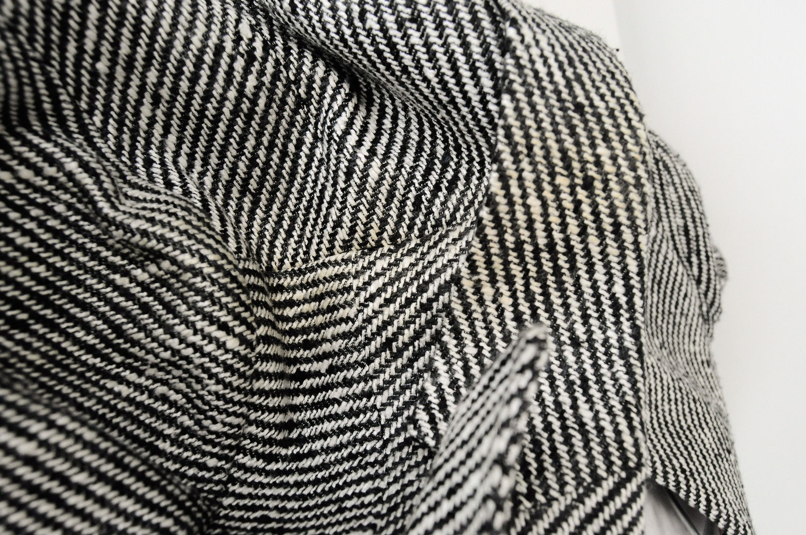 SUISTUDIO Olivia Women Blazer UK6R Grey Silk Cotton Patterned Lined Formal Coat