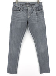 NUDIE JEANS Tight Long John Men Jeans W31/L34 Organic Charcoal Washed Slim Denim