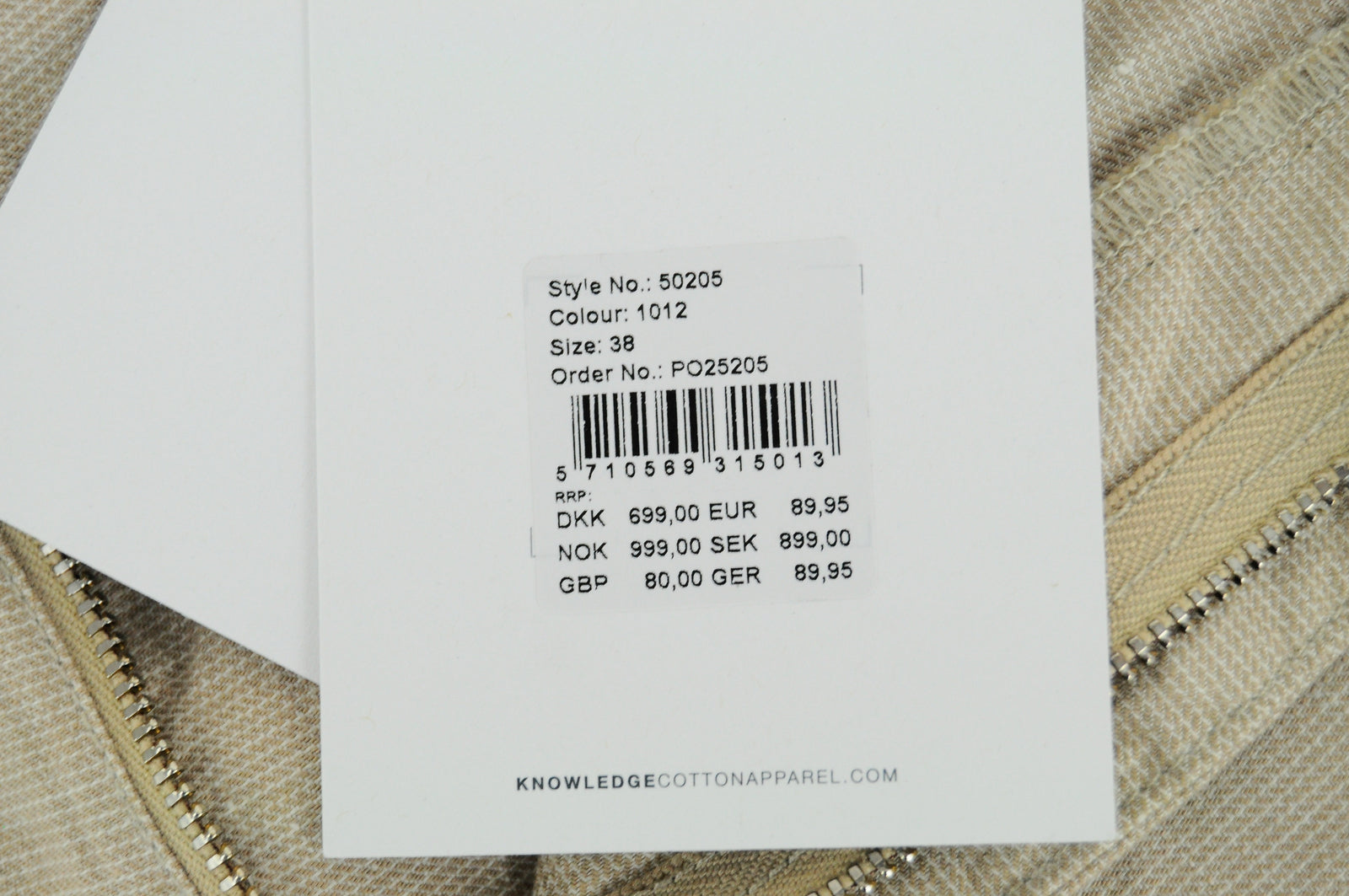 KNOWLEDGECOTTON APPAREL Men Shorts 38 Brown Cotton Linen Stretch Slit Pockets