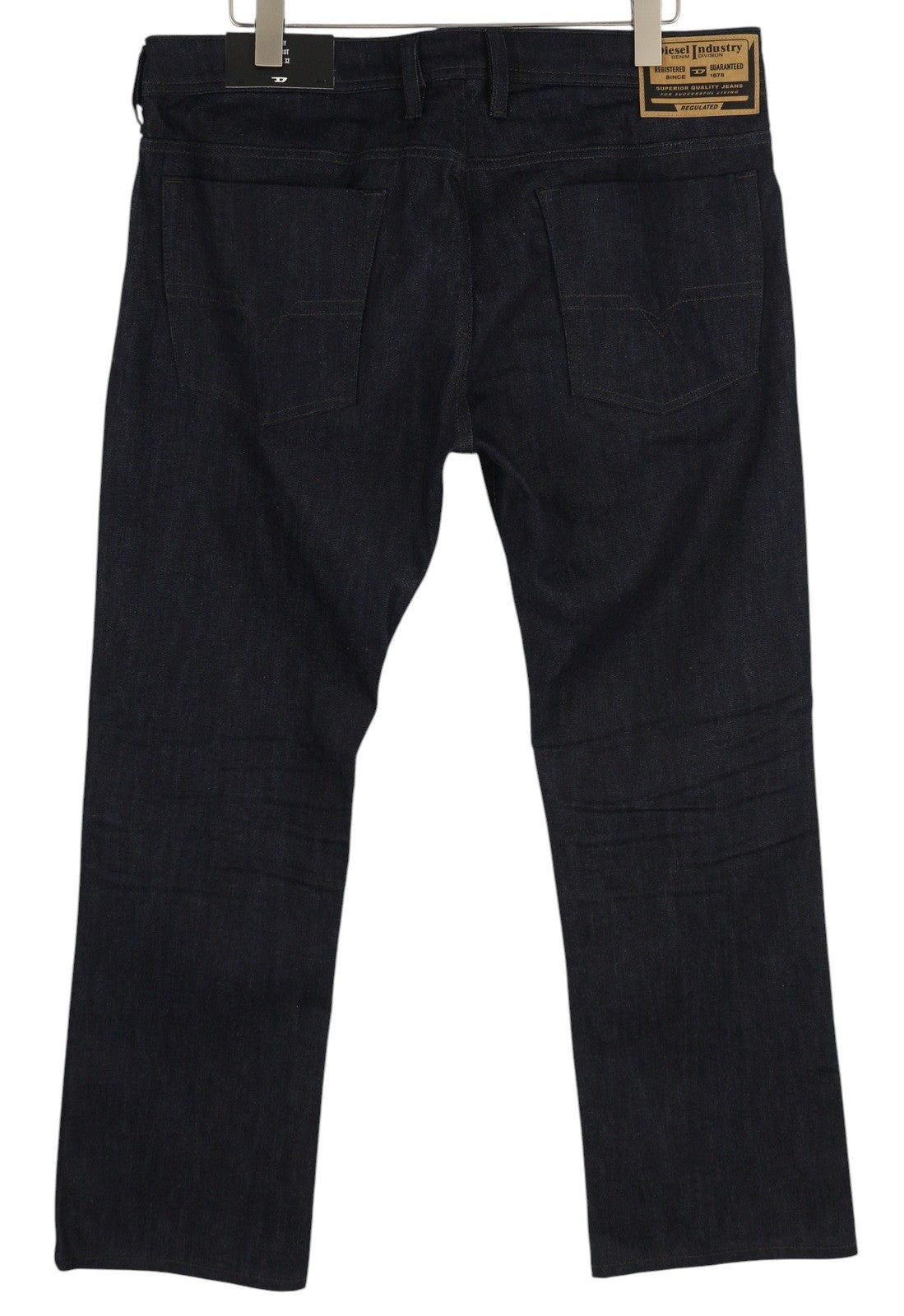 DIESEL Zatiny RB060 vyriški džinsai W36/L32, laisvo kirpimo, su sagomis, tamsiai mėlyni, džinsinio audinio. 